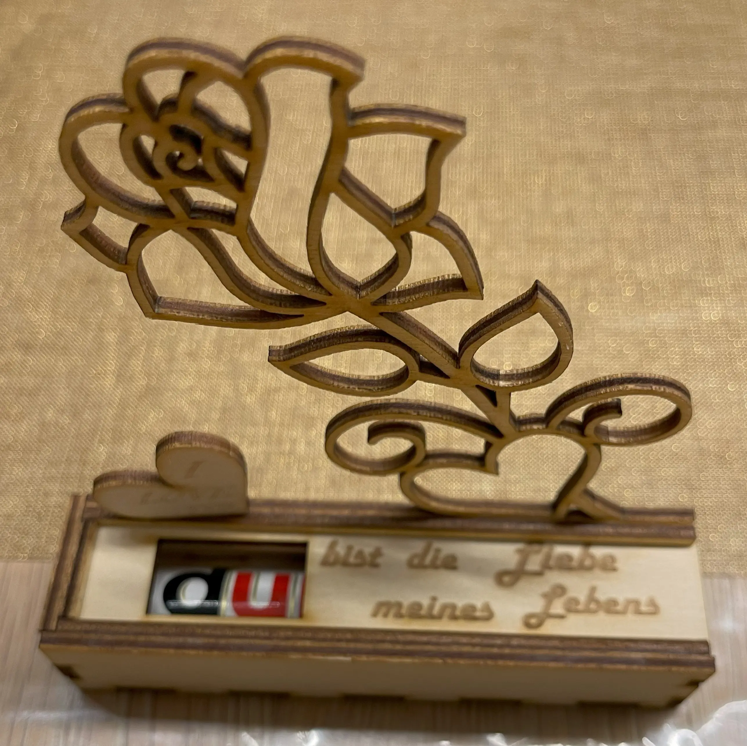 Valentinstag - Kunst auf Holz von Die dekobude