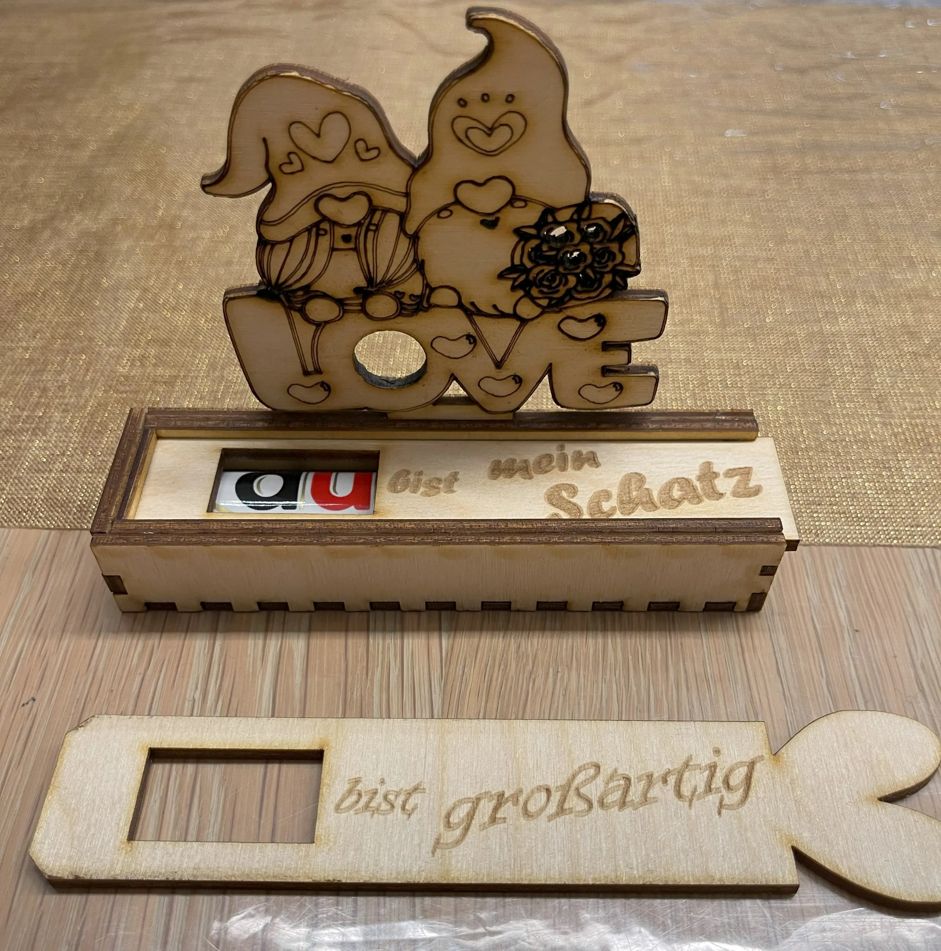 Valentinstag - Kunst auf Holz von Die dekobude