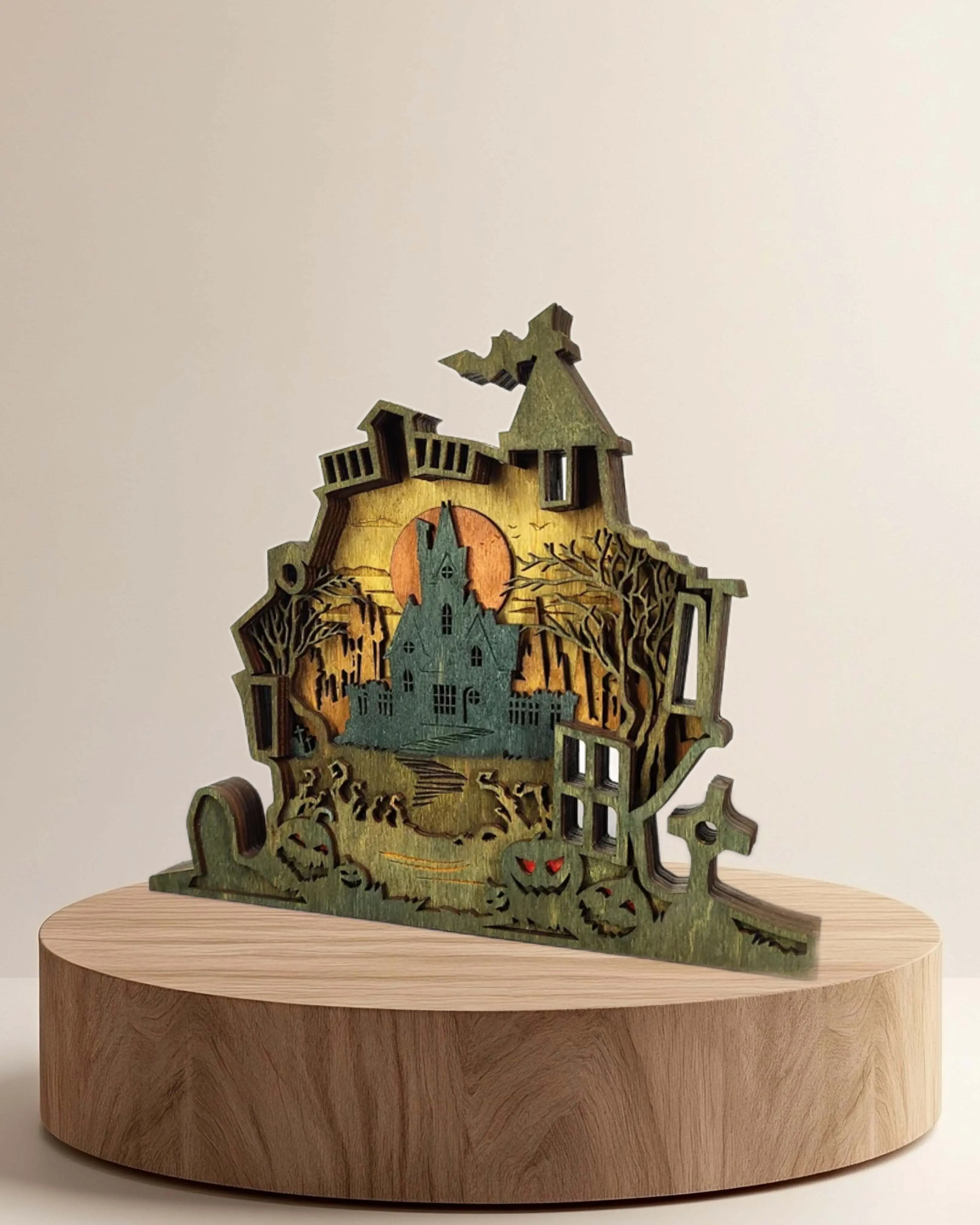 Halloween - Kunst auf Holz von Die dekobude
