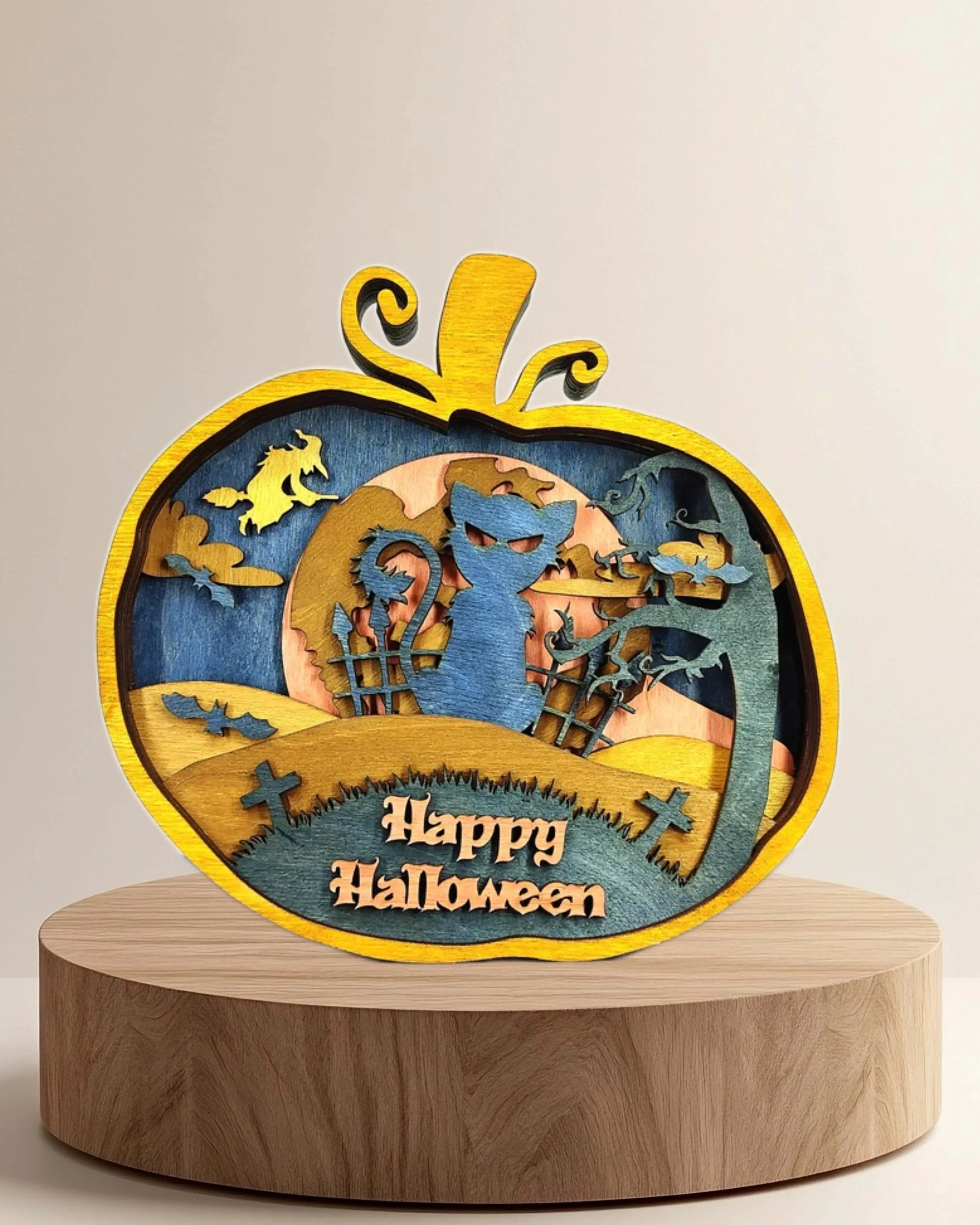 Halloween - Kunst auf Holz von Die dekobude