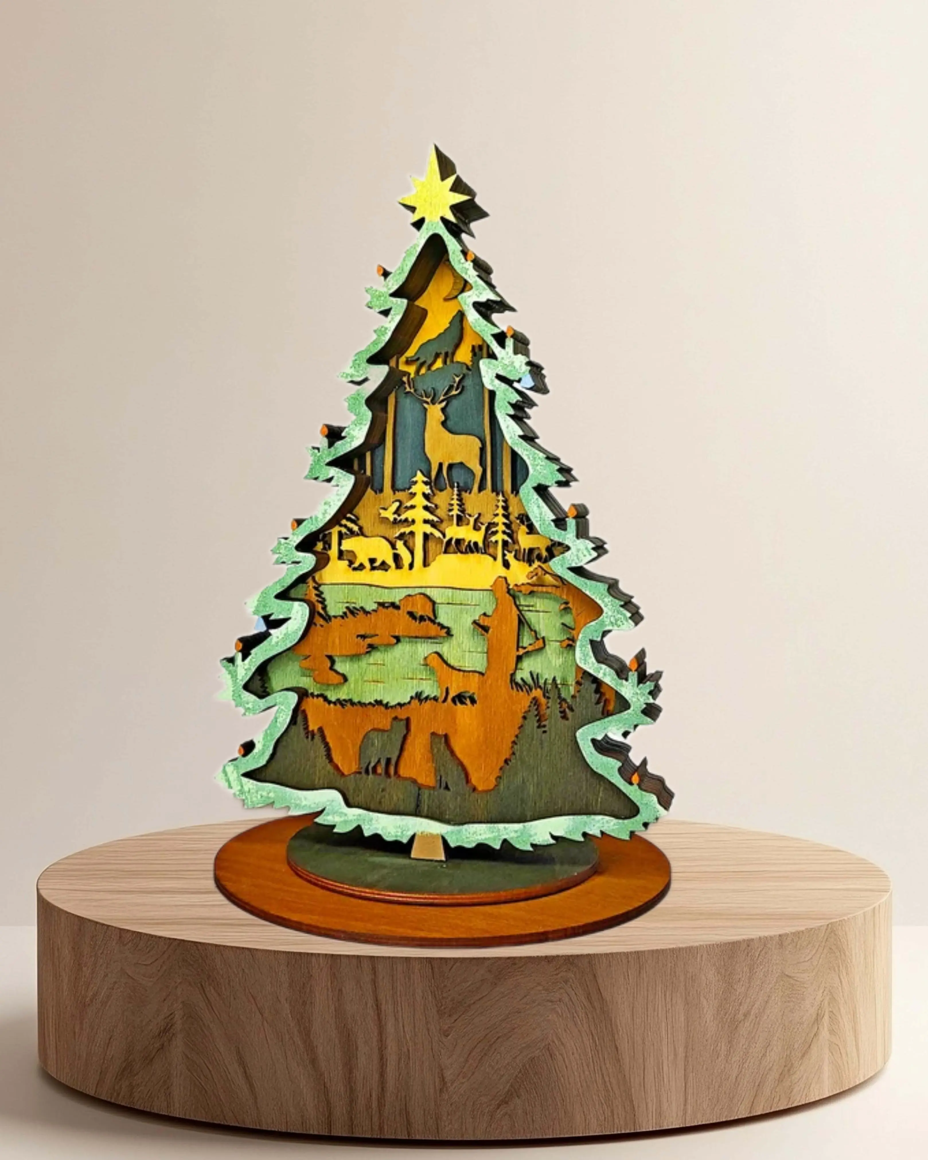 Weihnachten - Kunst auf Holz von Die dekobude