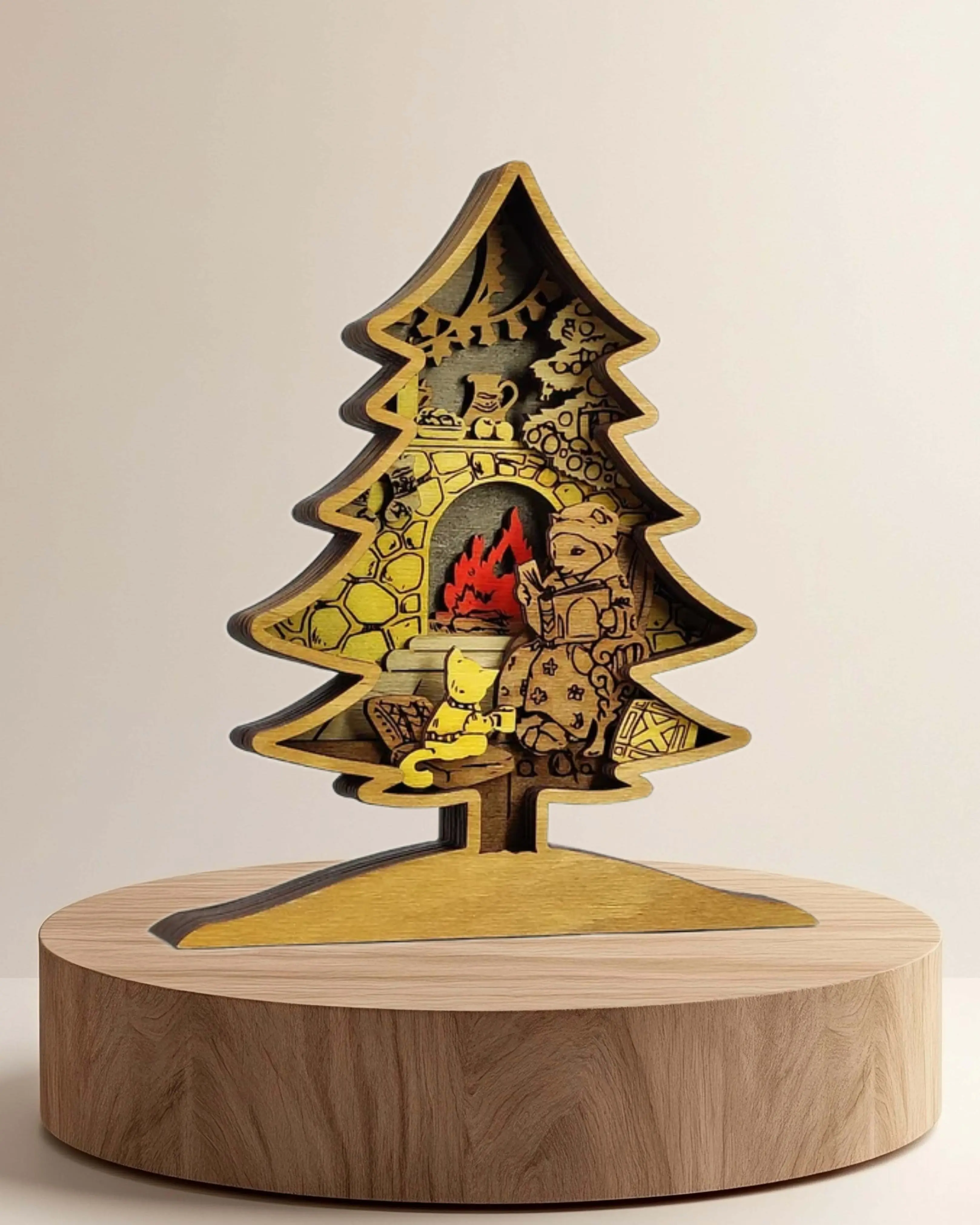 Weihnachten - Kunst auf Holz von Die dekobude