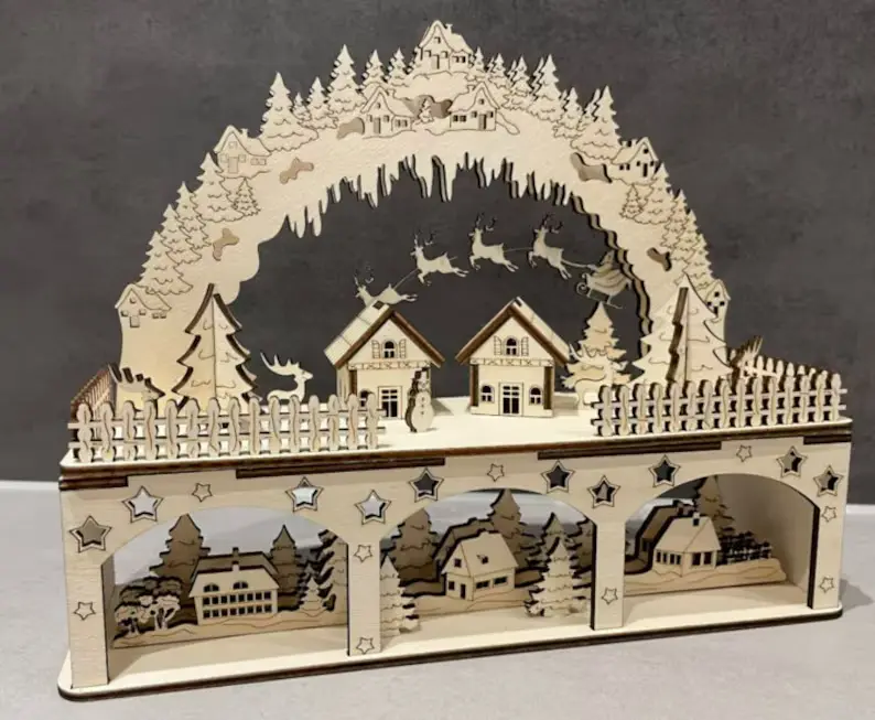 Weihnachten - Kunst auf Holz von Die dekobude