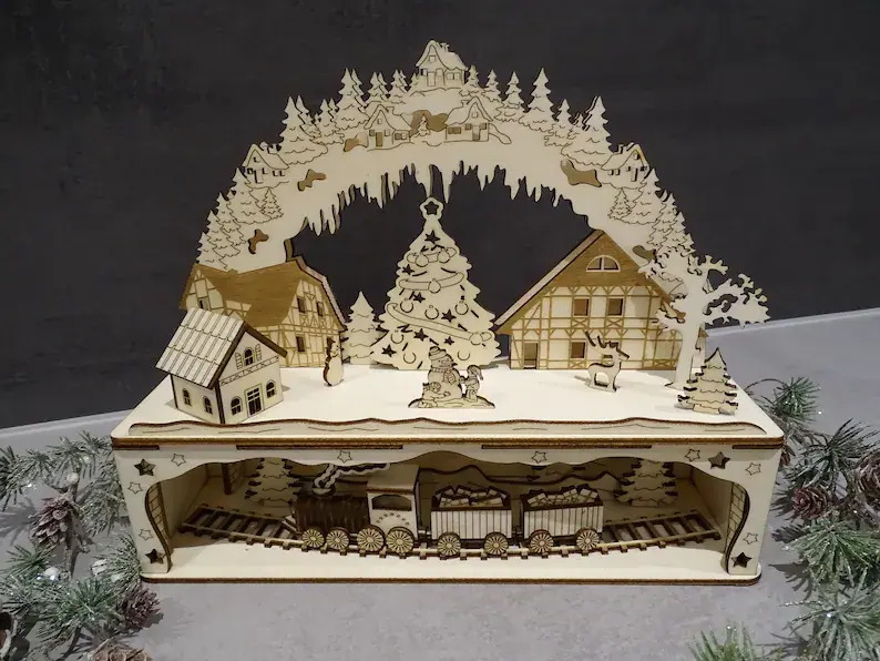 Weihnachten - Kunst auf Holz von Die dekobude