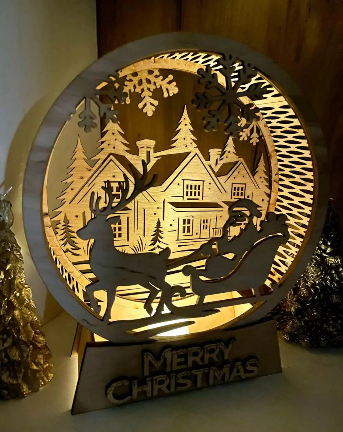 Weihnachten - Kunst auf Holz von Die dekobude